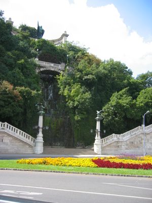 Natural springs emerging from the side of Castle Hill, in Buda.