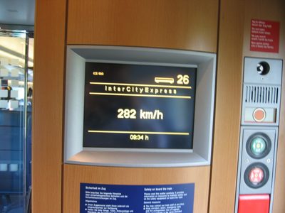German trains are fast :).