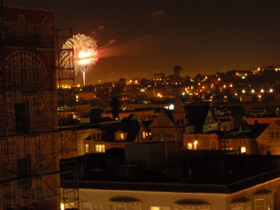 Mushroom cloud fireworks