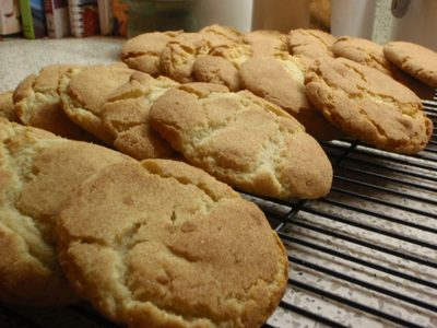 Snickerdoodles stacked up to make room for chocolate...