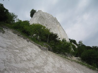 Big chalk cliff.