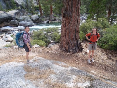 Following the mighty Tuolumne down canyon.