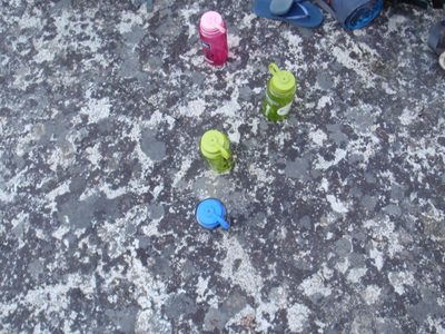 Everyone brought a different color Nalgene, except for...