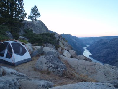 Morning comes to the best campsite ever. This was the...