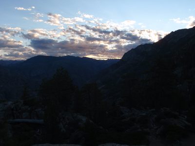 Sunlight to the east.