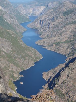 Zoomed in view of Hetch Hetchy from the campsite.