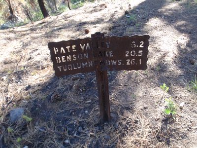 Sign showing how far we had come: 26.1 miles in two days...