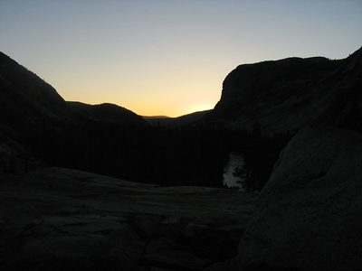 The sun is almost gone!