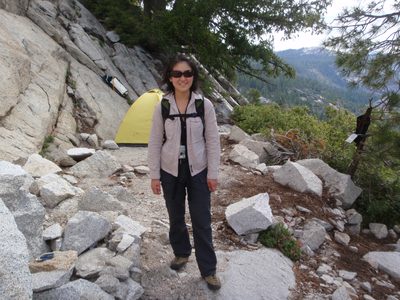 Monica and I wandering through the ASCA base camp....