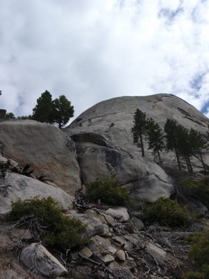 Our planned route up half dome. The route is called...