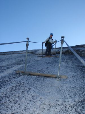The cables are seriously steep! Without the wooden...