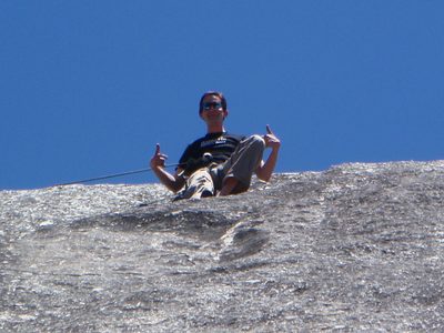 Rob at the top of "Touch of Grey" (5.9 R)