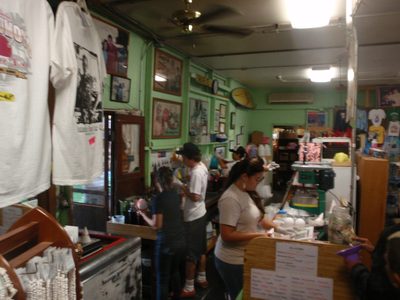 Matsumoto Shave Ice store.  They had maybe 40 flavors to...
