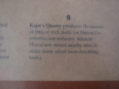 There was an "interpretive panel" (NPS-speak for sign)...