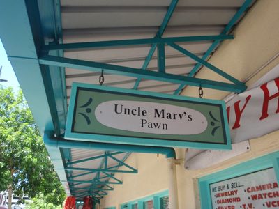 Uncle Marv's pawn shop.