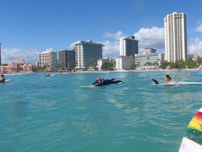I'm the one in the wetsuit.  Probably the only one on...