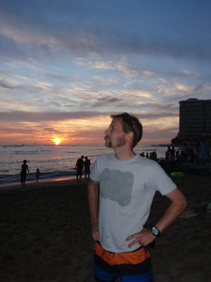 John, looking off into the sunset.