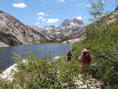 Crown Point towering above Barney Lake