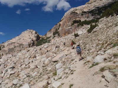 Headed toward Snow Lake and the pass.
