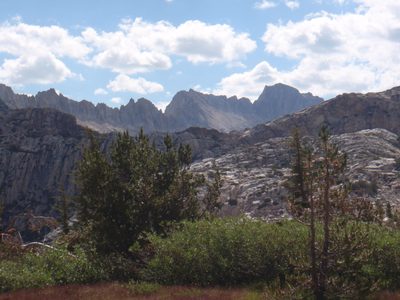 Matterhorn Peak somewhere in there. Maybe on the right.