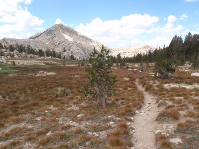 Easy hiking through Yosemite high country. The mountain...