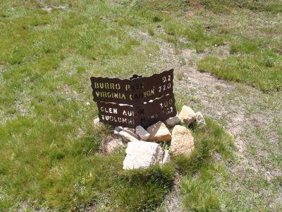 Look! Only 35 miles to Tuolumne Meadows. 