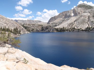 Peeler Lake from the trail after lunch.