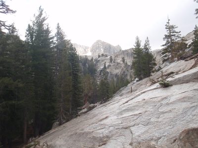 Our view disappeared and granite quickly became...