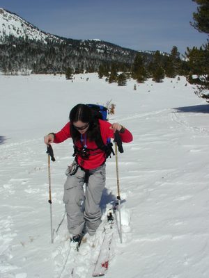 Rachel, stepping back into her binding at the beginning...