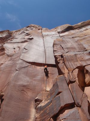 Esteban climbing Luxury Liner for the second time... it...