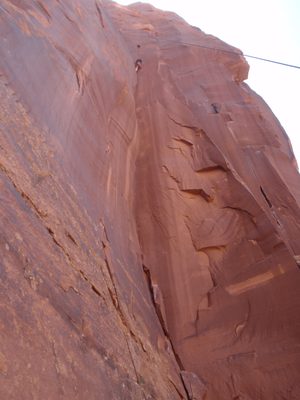 John, about 3/4 the way up. It got a little easier...