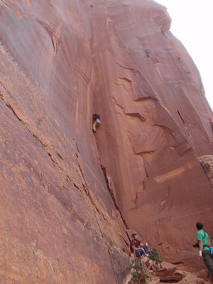 Monica, on her first outdoor 5.11.