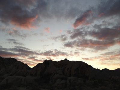 Sunset, around 4:30.
