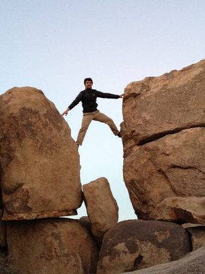Alex balancing.