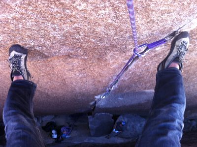 Red-pointed my first 5.11a trad lead: Heart of Darkness....