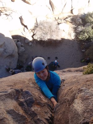 Jamming it out to the top.