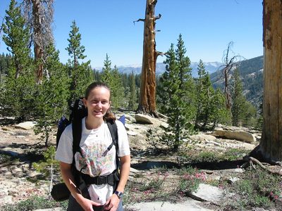 Rachel on the hike out.