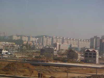 A typical view out the window while crossing the "rural"...