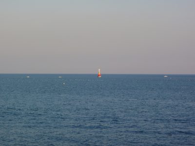 Hard to see, but they made this harbor buoy look like a...