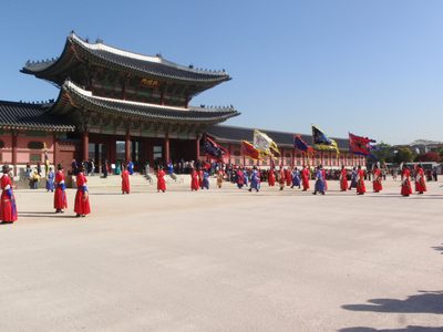On our last morning, we took the subway to Gyeongbok...