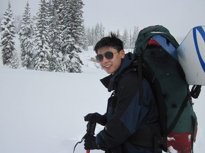 With so much new snow, the going was slow, tiring work....