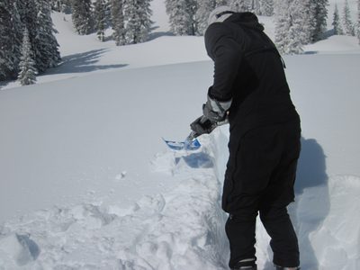 The weekend involved a lot of shoveling of snow.