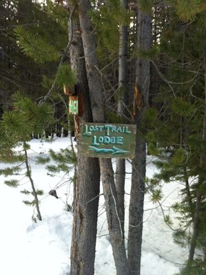 The whole way were were guided by green blazes on the...