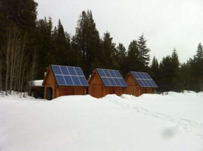 After another half mile of skiing, we arrived at the...