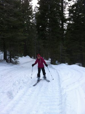 Monica on Saturday afternoon. We came across a ski cat...