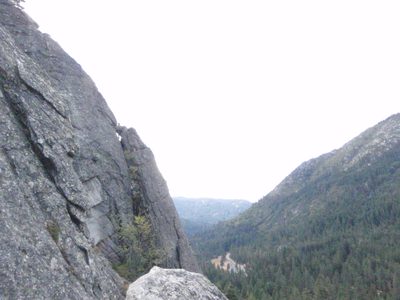 Turtle, on lead, on a neighboring climb called The...