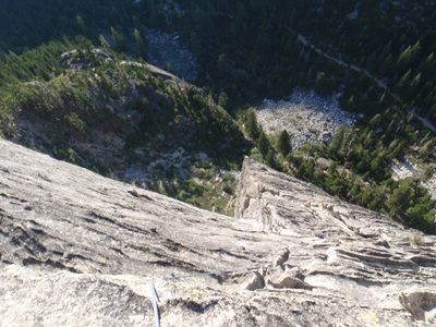 At the top of corrugation corner, with a great view of...