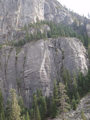 Climbers on Surrealistic Pillar (5.7) on Lower Buttress....