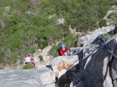 Monica seconding the first pitch of Haystack while...