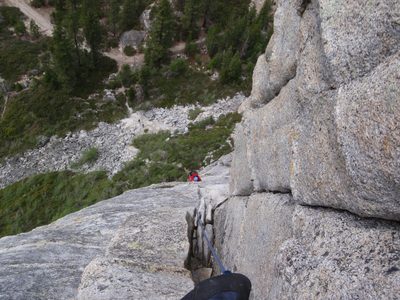 A bit higher now:  top of the second pitch.  Some people...